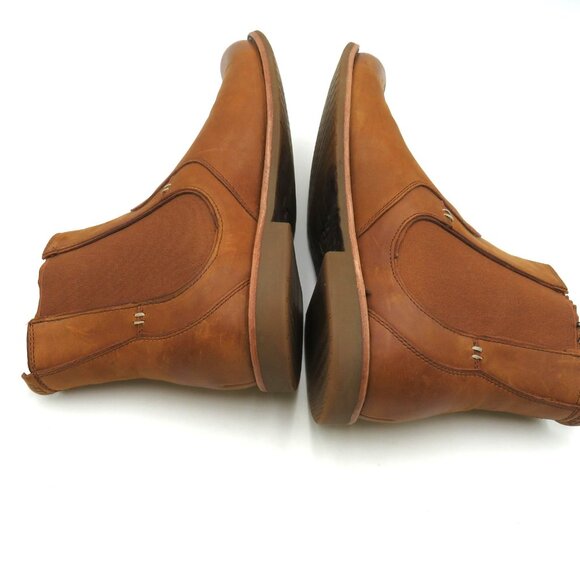 UGG Chelsea Boots Mens Size 9.5 Chestnut Leather Ankle Pull On Gore 1003752 - Picture 6 of 13